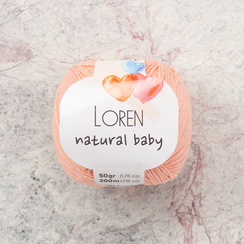 Loren Natural Baby Yavruağzı El Örgü İpi - R097